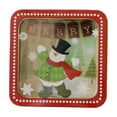 thumbnail image 2 of Food Storage Containers,Christmas Candy Tin Box—Cookie Candy Storage Tins Christmas Cookie Tins Containers With Lids For Confectioneries Holiday Giving Square With Gold Christmas Card Tin Holder, 2 of 9