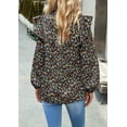 thumbnail image 4 of Womens Blouses and Tops Boho Floral Print Long Sleeve Shirts and Tops Loose Fit, 4 of 6