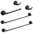 thumbnail image 2 of AWZTOO 5 Piece Bathroom Hardware Set Towel Bar Toilet Paper Holder Robe Hooks Stainless Steel Wall Mounted Adjustable Accessory Set Brushed Nickel, 2 of 5
