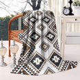thumbnail image 2 of Brown Geometric Triangle Diamond Pattern Blanket,Comfortable Soft Lamb Wool Throw Blanket,All Season,Warm Lightweight Blankets for Sofa Bed Couch Living Room Chair,60"x80", 2 of 4