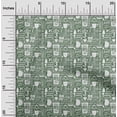 thumbnail image 2 of oneOone Cotton Poplin Twill Olive Green Fabric Nostalgia Coffee Dress Material Fabric Print Fabric By The Yard 56 Inch Wide-Q2, 2 of 6