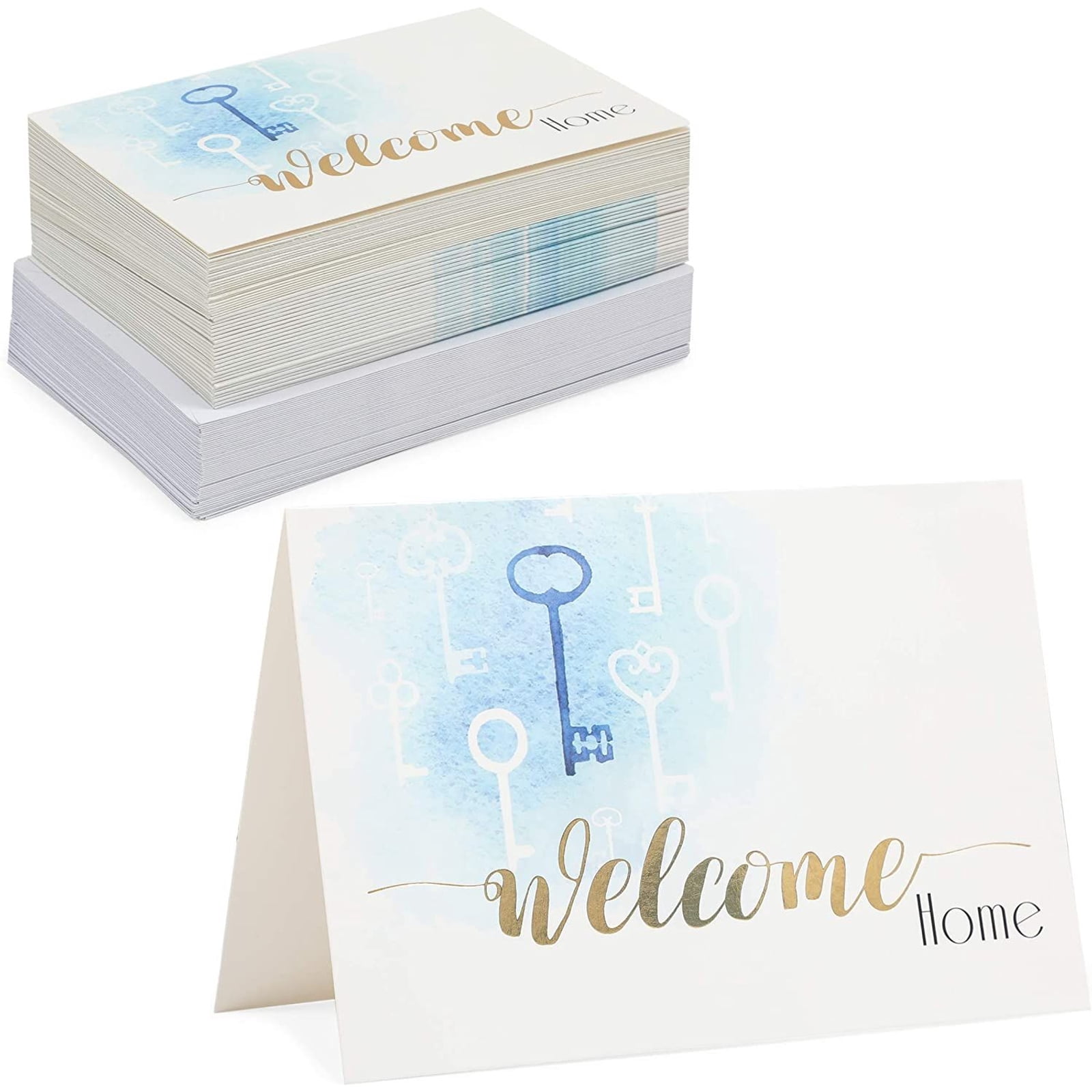 48 Pcs Real Estate Welcome Home Card, Blank Greeting Cards with Envelopes,  Blue and White, 4 x 6 in. - Walmart.com