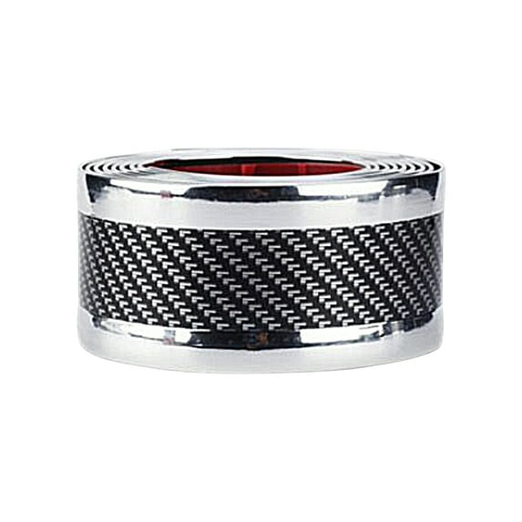 Mightlink Panel Trim Sticker Wear-resistant Carbon Fiber Texture Strong Sticky Non-slip Scratch-resistant Protective Colorfast Car Outside Door Scuff Plate Panel Trim Sticker for Automobile