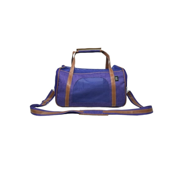 Transportadora para mascota piel morada Mi Pañuelo Travel bag