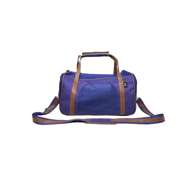 Transportadora para mascota piel morada Mi Pañuelo Travel bag