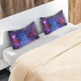 thumbnail image 7 of Starry Devil Eye Silky Satin Pillowcase, Luxury Soft Pillow Case for Hair and Skin, Standard Size Slip Cooling Pillow Covers with Envelope Closure, 20x40in Home Decor Gifts, 7 of 7