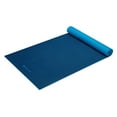 thumbnail image 2 of Gaiam Premium 2-Color Yoga Mat, Navy/Blue, 5mm, 2 of 3