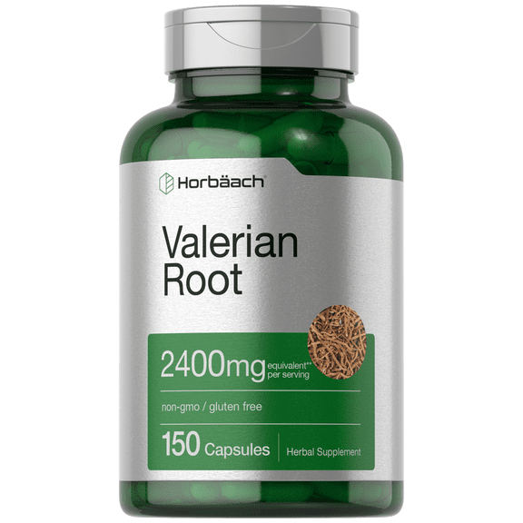 Valerian Root Capsules 2400mg | 150 Count | Root Extract Supplement | Non-GMO, Gluten Free | by Horbaach