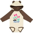 thumbnail image 3 of Inktastic Middle Sister to a Little Mister Girls Long Sleeve Baby Bodysuit, 3 of 5