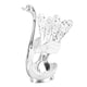 thumbnail image 5 of Soporte para cuchara de café Elegante en forma de cisne Aleación Espejo Polaco Detalles ricos Soporte para agitadores de café para fiesta Café Oficina Soporte blanco plateado con cuchara, 5 of 5