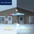 thumbnail image 4 of 5000K Daylight Outdoor LED Motion Sensor Security Lights, Dusk to Dawn, 30W, 2700LM, Waterproof Adjustable 2 Heads Motion Detector LED Flood Light for Entryway, Porch, Garage, Yard, CRI80, White, 4 of 7