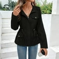 thumbnail image 4 of Sexlip Casual Jackets for Women Long Sleeve Lightweight Outwear Casual Fashion Coats with Pockets Black L, 4 of 6