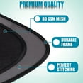 thumbnail image 6 of Auto Car Back Rear Casement Mesh Sun Shade Visor Screen Cover UV Protector Shield, 6 of 10