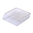 thumbnail image 4 of Caja de almacenamiento de huevos, bandeja organizadora de huevos, contenedor de huevos frescos con tapa, soporte para huevos, rodante automático para 1 capa Macarena Almacenamiento de huevos, 4 of 8
