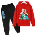 thumbnail image 3 of Conjunto de chándal de Disney Frozen para niñas, sudaderas y pantalones con capucha de Frozen Elsa, ropa deportiva para niños, traje deportivo de moda, 3 of 5