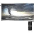 thumbnail image 2 of Black Tornado Beach Towel Quick Dry Absorbent Bath Towels Sandproof Lightweight Towel for Gym Yoga Sports Swimming- 30x60in Washcloth Gift, 2 of 7