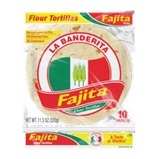 La Banderita Fajita Flour Tortillas 10 Count