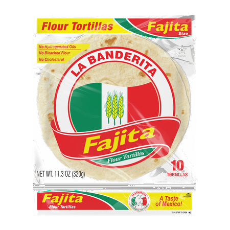 La Banderita Fajita Flour Tortillas 10 Count