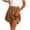 Brown, variant on Skorts Skirts for Women,Mini Skirts for WomenFaux Leather Skirt High Waist Asymmetrical Wrap A-Line Mini Dresses