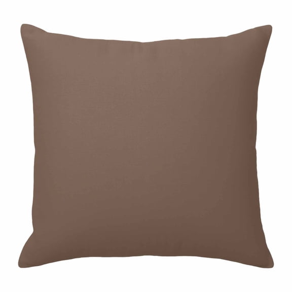 Pillow Covers 18x18 Inch, Pure Brown Linen Pillowcase with Invisible Zipper, Simple Solid Color Decorative Throw Pillow Covers Cushion Case for Couch Sofa Bed Living Room