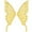 Yellow, variant on KHONTS 1 Pair Fairy Wings DIY Garment Dress Supplies Sew on Patches Butterfly Lace Appliques Embroidery Collar Neckline Trims Embellishments Yellow One Size