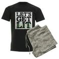 thumbnail image 6 of CafePress - Lets Get Lit Pajamas - Men's Dark Loose Fit Cotton Pajama Set, 6 of 7