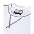 thumbnail image 4 of ZIMEGO Men's Long Sleeve Crew Neck Color Dye Washed Vintage Curved Hem T-Shirts, 4 of 5