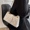 thumbnail image 3 of Women Shoulder Bag Waterproof PU Leather Large Capacity Portable Female Shoulder Bag for Summer Daily Beige Free Size, 3 of 8