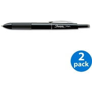 Angle View: Sharpie Porous Point Retractable Permanent Water Resistant Pen, Black Ink, Fine, 2 Count