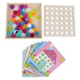 thumbnail image 3 of Tablero de clavijas de colores mezclados DIY juguetes de juegos de mesa de clavijas juguetes de aprendizaje no tóxicos para la educación regalo para el hogar de los niños, 3 of 8