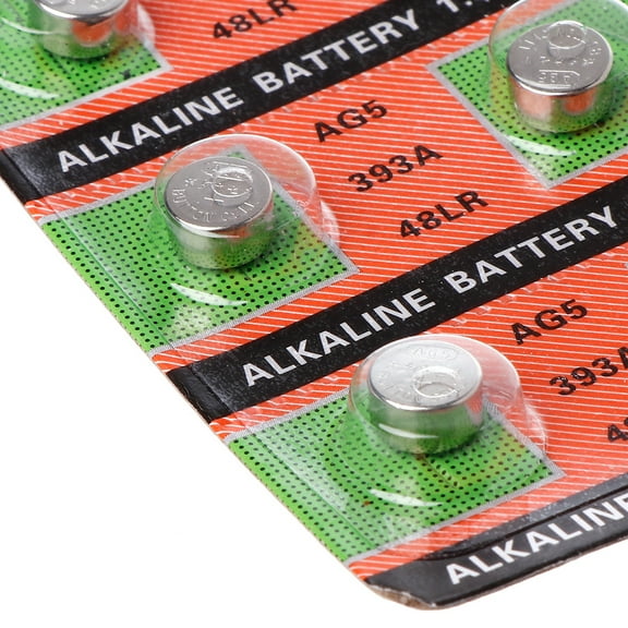 ✪ 10PCS Alkaline Battery Button Coin Cell AG5 LR754 393 SR754 193 546 RW28 48 Hearing Aid Earphone Watch Batteries