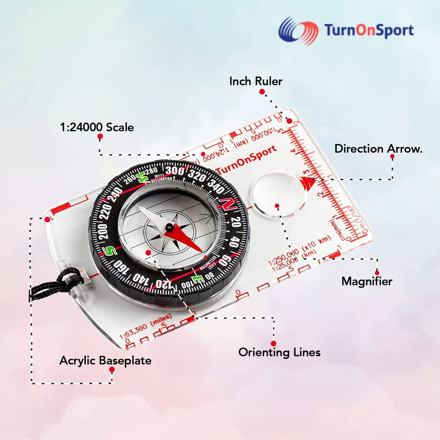 Compass, Metal Camping Compass, Pocket Compass, Waterproof Compass,  Portable Kids Compass For Travel