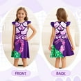 thumbnail image 6 of Benylion Girls Purple Dragon Theme Costume Princess Birthday Party Dress Role Play Outfits for 7-8 Years, 6 of 6