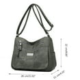 thumbnail image 3 of Practical PU Leather Crossbody Bag with Multiple Pockets Perfect for Busy Moms, 3 of 21