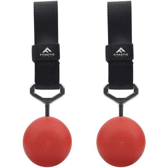 Fitactic Rock Climbing Solid Training Cannonball Bomb Power Pull up Ball Hold Grips for Straps for Finger, Forearm, Biceps, Back Muscles