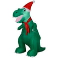 thumbnail image 4 of Gemmy Christmas Airblown Inflatable T Rex, 3.5 ft Tall, green, 4 of 5