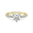 thumbnail image 3 of 2 Carat IGI Certified Heart Shape Lab Grown Diamond Engagement Ring | 14K Yellow Gold | Claire Full Eternity Lab Diamond Ring | FG-VS1-VS2 Quality Friendly Diamonds, 3 of 5