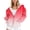 Red jacket for women, variant on 2025 Sweatshirt Coat for Women Winter Drawstring Hooded Coat for Women Fashion Gradient Print Oversized Hoodies Sweatshirt Coat Long Sleeve Zip up Outwear with Pocket Weekly