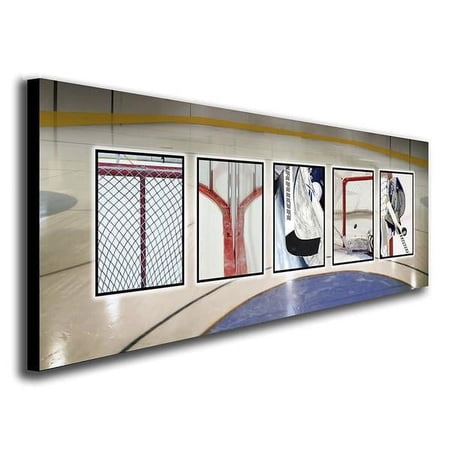 Personalized Ice Hockey Wall Art, Live Previews, Choose Each Photo, Multiple Options