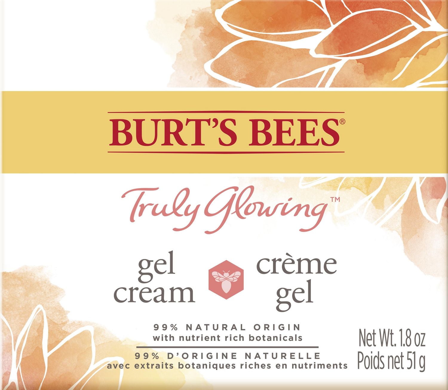 Burt’s Bees® Truly Glowing™ Replenishing Gel Cream with Hydrate and Glow Complex, Developed with Dermatologists