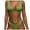 Green, variant on Swim Suits for Women Solid Color Two Piece Bikini Sets for Women Swimwears Bathing Suits,Blue,S