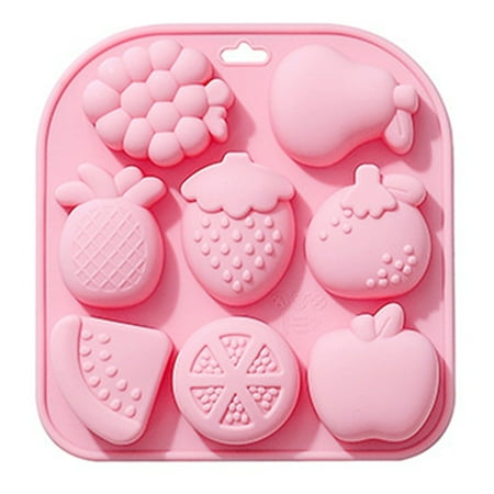 

Eastshop Cake Mold 8-Cavity Heat-resistant High Tenacity Anti-deform Easy to Demould Baking Reusable 3D Grape Cookie Embossing Mold Kitchen Supply