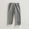 thumbnail image 5 of Toddlers Leggings Lace Trim Elastic Waisted Cotton Knit Stretch Long Pants for Baby Girls 6M-4T (1 Years, Gray), 5 of 6