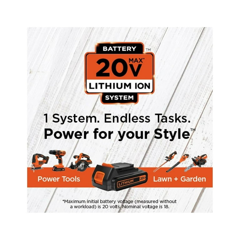 Black and decker 20v max system hotsell
