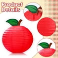 thumbnail image 4 of 12 Pcs Red Apple Classroom Decorations Apple Paper Lanterns Fruit Themed Party Decor Hanging Apple Decorations for Birthday Baby Shower Back to School Garden Room Party Supplies, 4 of 13