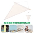 thumbnail image 3 of OULII 2Pcs Pennant Banner for Brooch Display Beige Hanging Badge Banner Material, 3 of 8