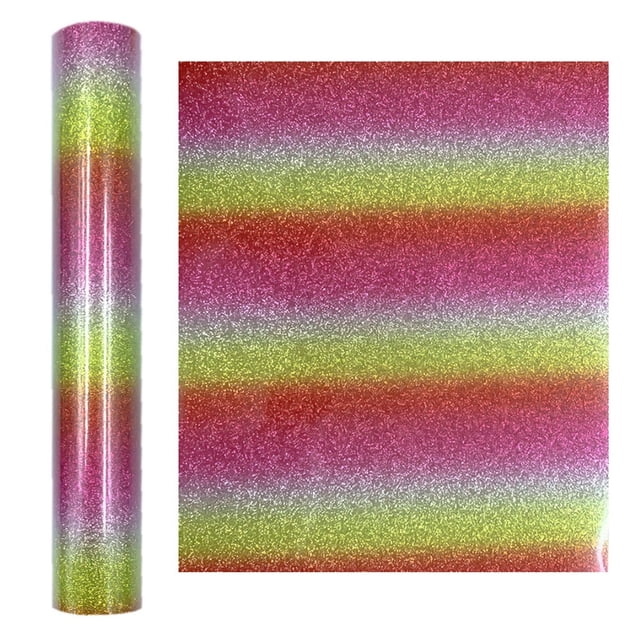 PEONAVET The Sticker Glitter Powder Heat Transfer Film Heat Transfer Vinyl Clothing DIY Printing