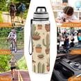 thumbnail image 7 of Cactus Denim Hat Sports Water Bottle Portable Travel Mug 32oz BPA Free Leak Proof Straw Transparent Tritan for Gym Yoga Cycling Camping, 7 of 7