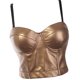 thumbnail image 1 of Top corto de mujer Zulema Cuero Bandeau Correa de espagueti 78x22CM 40 a 90C Oro, 1 of 3