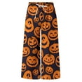 thumbnail image 4 of SNOWSONG Clearance! Pants for Men, Halloween Pants Men's Casual Pants Halloween Pumpkinhead Beach Pants with Pockets, Baggy Pants Men, Halloween Pajamas B M, 4 of 4